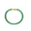 E.B.belle Luxury Christmas Jewelry Gift For Ladies Square Tennis Chain Choker Necklace Green Pink White Black Crystal Necklace