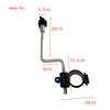 Universal 3-Way Pipe Clamp for Electronic Drums, 38mm to 10mm