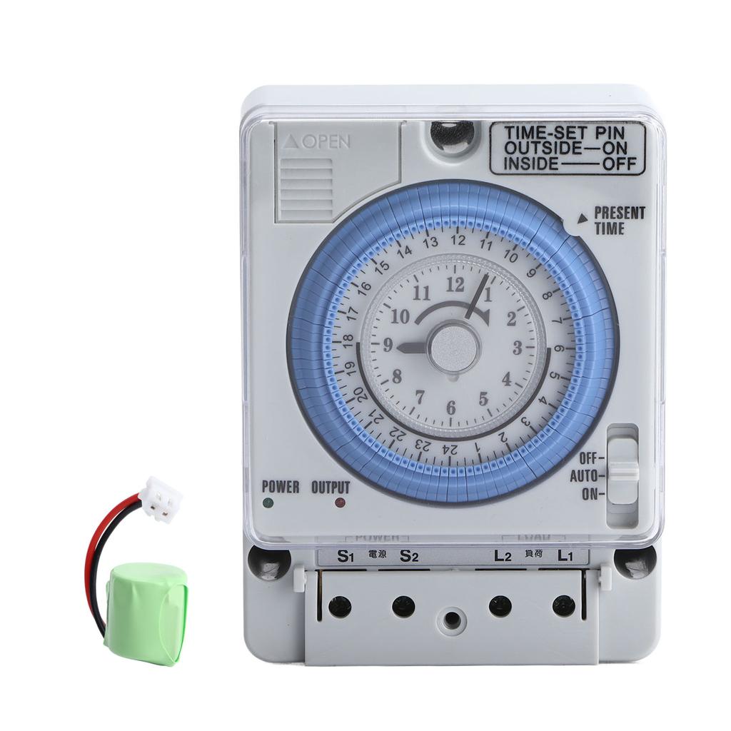Timer Switch Mechanical Time Switch for Household Time Control Electronic Equipment Supplies 100V‑240V TB388