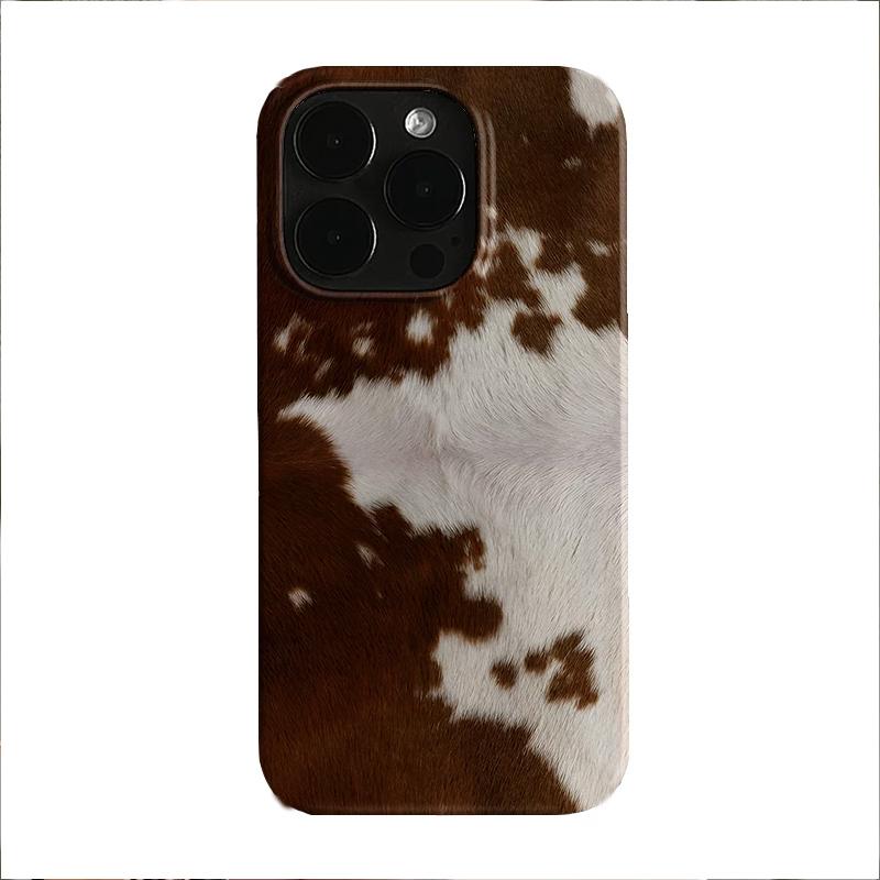 

Creative Cow Skin Texture Aesthetic Phone Case For iPhone 17 AIR 16 15 14 13 12 11 PRO MAX X XR XS MINI 7 8 PLUS Y2K Soft Cover iPhone 15 Plus
