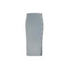 SS23 Solid Color Slit Slim Fit Knit Midi Skirt Women Bottoms Grey J221128-PN6