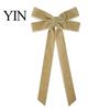 Large Decorative Bows Velvet Ribbon Bow Xmas Pendant, Christmas Tree Flannel Ornament, Elegant Holiday Home Accents Retro Style Hanging Pendant