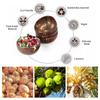 Natural Handmade Coconut Shell Bowl with Wooden Spoon Creative Wooden Salad Ramen Bowl Rice Fruit Container Kitchen Tableware