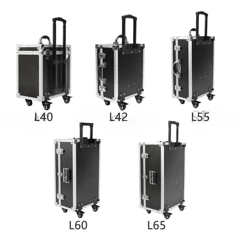 Aluminum Trolley Toolbox Shockproof Hardware Equipment Suitcase Instrument Protection Lockable Luggage Compartment