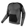 COMFORT Sweatshirt, Gray and Black, Size L
