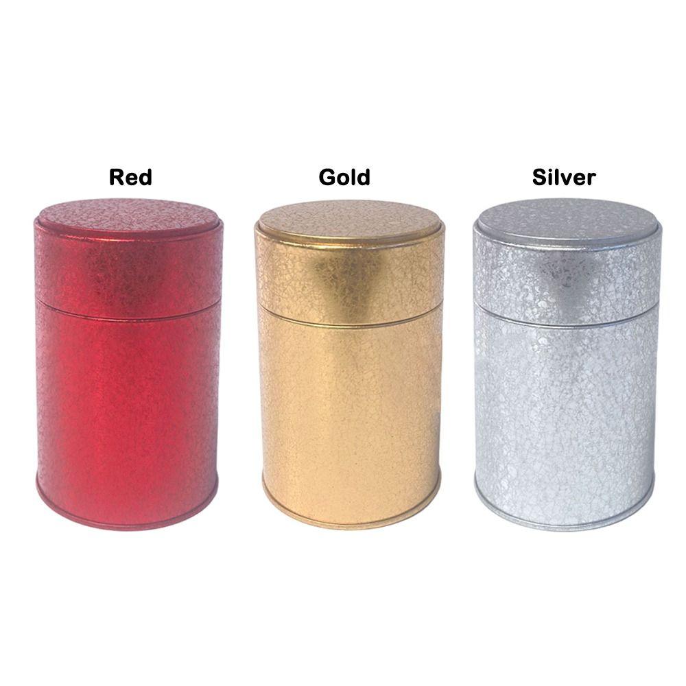 Circular Shape Tea Tin Mini Size Iron Can Small Container Tea Can  Food Packaging