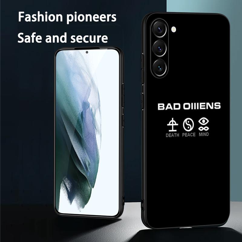 Cool Fashion Badd Omens Band Poster Phone Case For Samsung Galaxy S26 S25 S24 S23 S22 S21 Plus Ultra Note20 Soft Black