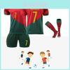 Premium 2223 Portekiz Futbol Giyim Seti Nefes Alabilen Kumaş Çocuklar ve Yetişkinler İçin