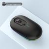 Silent Dual-Mode Luminous Wireless Mouse - Multi-Color Gift for Office & Gaming