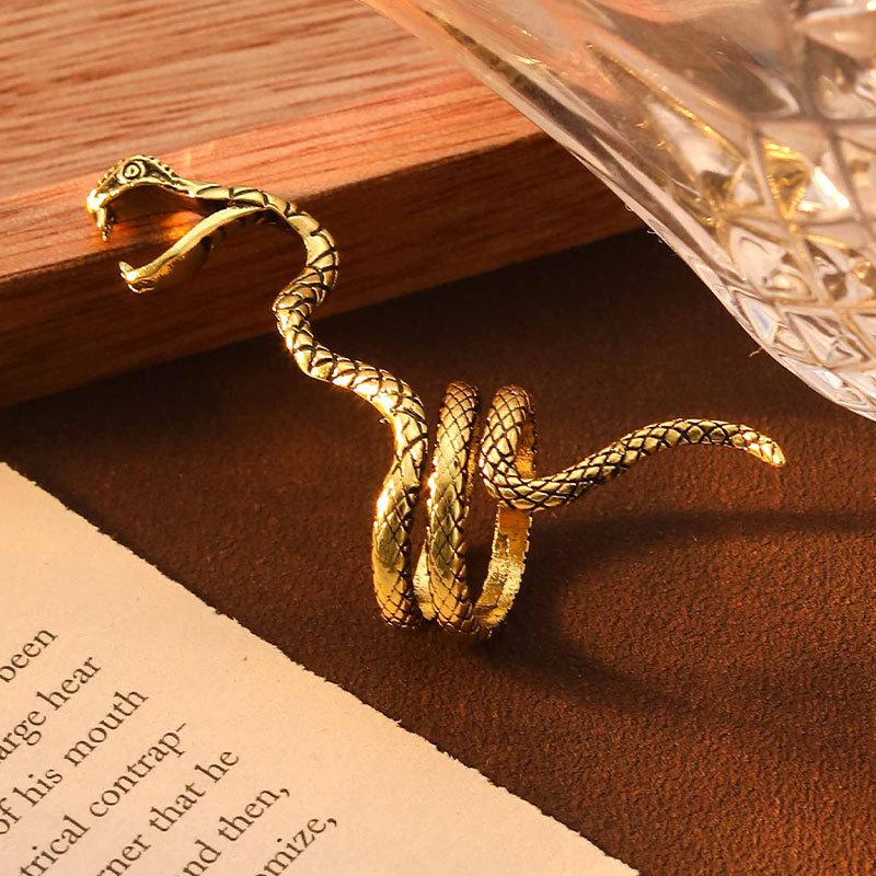 

Python Devil s Eye Ring A Two-color Eagle,A Domineering and Funny Devil Zodiac Sign with Adjustable Opening J112-2