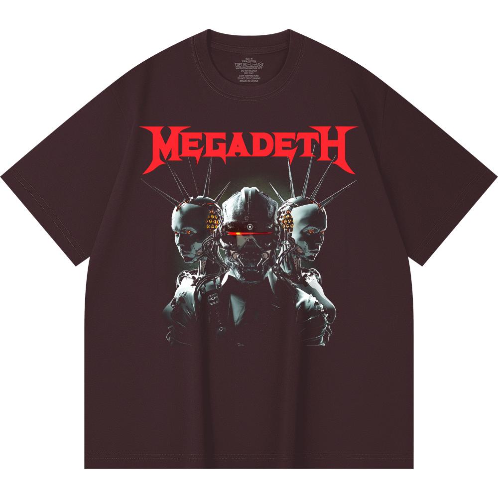 230 g/m² 100% Bavlna T-shirt Heavy Metal Rocková Kapela Tisk Populární Hudby Unisex Těžký Bavlněný T-shirt