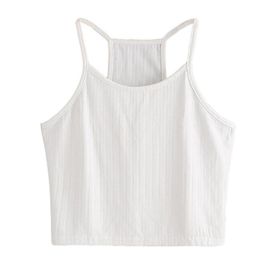 Women Sexy Color Suspender Bottoming Shirt Casual Suspender Shirt
