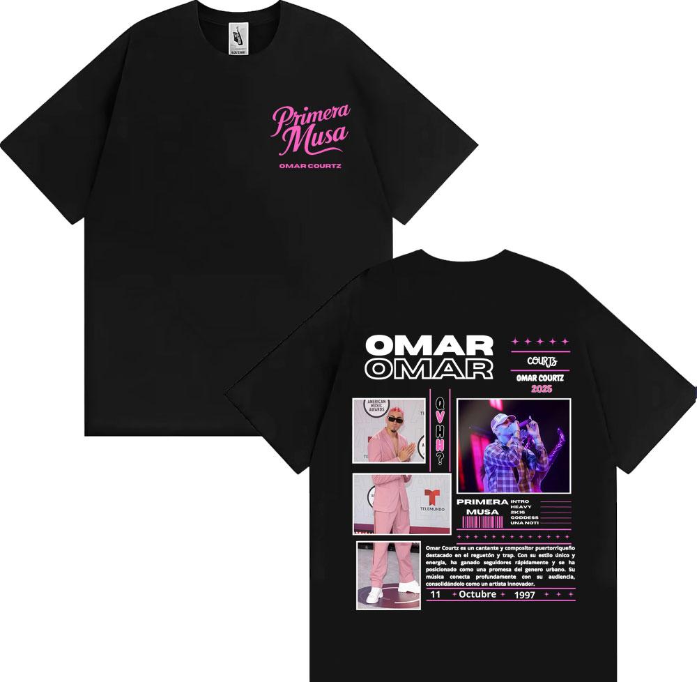 Omar Courtz Primera Musa Graphic T Shirt Men Women Clothing Hip Hop Fashion Tshirt Harajuku Casual Cotton Short Sleeve Tshirts