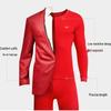 SEPTWOLVES Men's Auspicious Red Pure Cotton Thermal Underwear Set