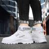 Autumn New Sports Running Canvas Heightening High-top White Martin Boots