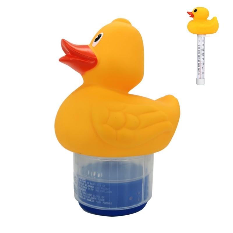 

Плавающий термометр для бассейна Термометр для воды Очистка воды Таблетки Контейнер D0LD