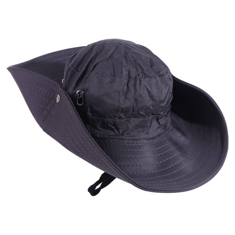 Hiking Wide Brim Sun Hat Waterproof Drawstring Bucket Hat Fashion Men's and Women's Hat  Outdoor
