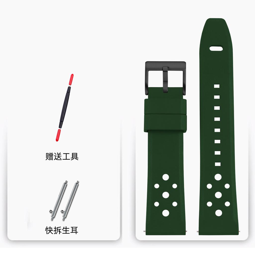 20mm 22mm Silicone Rubber Watch Strap for Omega Casio Seiko IWC Watchband Diving Waterproof Sport Bracelet Watch Wristband