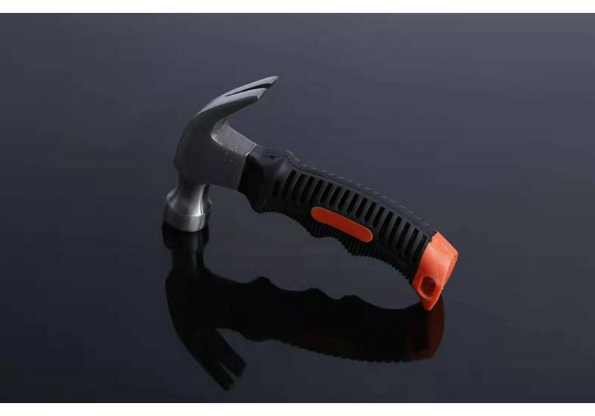 Mini Claw Hammer with Plastic-Coated Handle for Woodworking and Nail Pulling