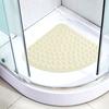 PVC Scalloped Bathtub Mat, Safety Shower with Drain Hole, Bathroom Mat, Creative Foot Mat, Easy to Clean, Washroom Mat