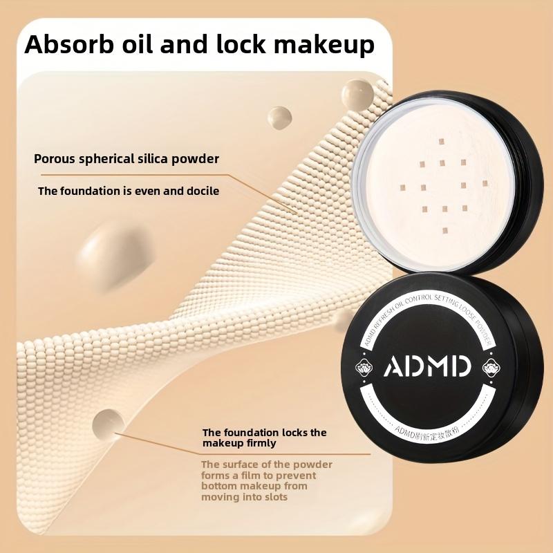 Loose powder setting, refreshing setting, long-lasting oil control, long-lasting makeup retention, evening care powder.