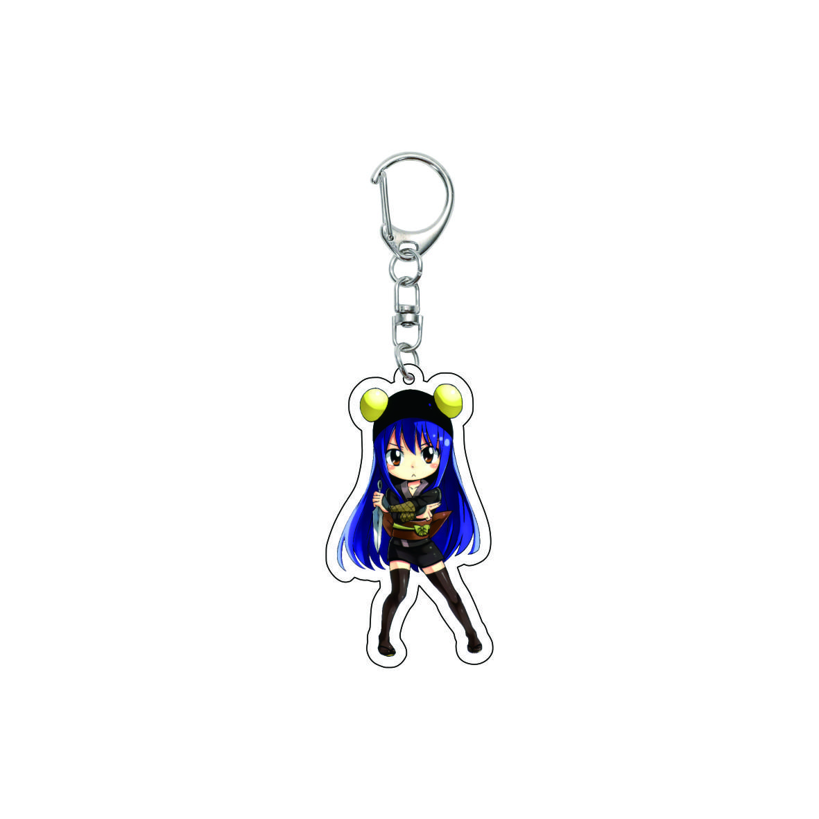 

55MM Anime FAIRY TAIL Keychain Etherious Natsu Dragneel/Lucy Heartfilia/Erza Scarl Key Chain Acrylic Model Plate Christmas Gifts 55MM
