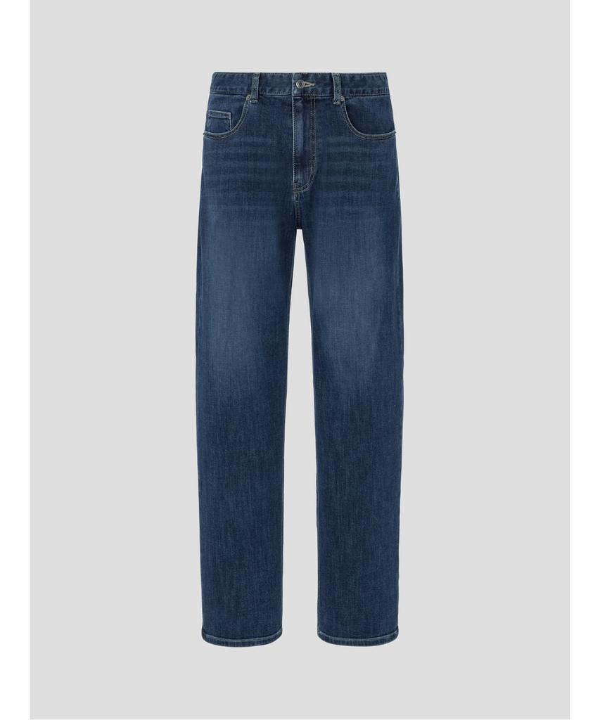 Binpolmen Comfort Fit Jersey Denim Pants Navy