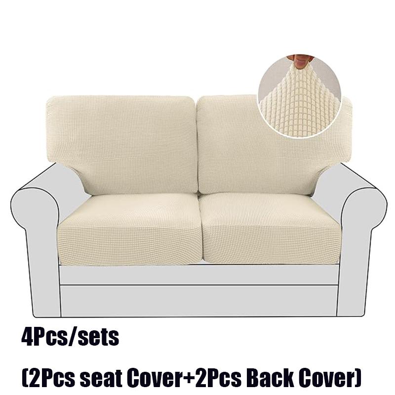 Solid Color Thickenastic Sofa Cover Living Room Protector Kids Slipcover Couch Cover Seat Cushion Washable Removable