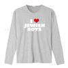 Amo i Ragazzi Ebrei Cuore Rosso Hanukkah Maglietta vintage Lavata Versatile streetwear Top Per l'Uso Quotidiano Alla Moda Leggermente homme