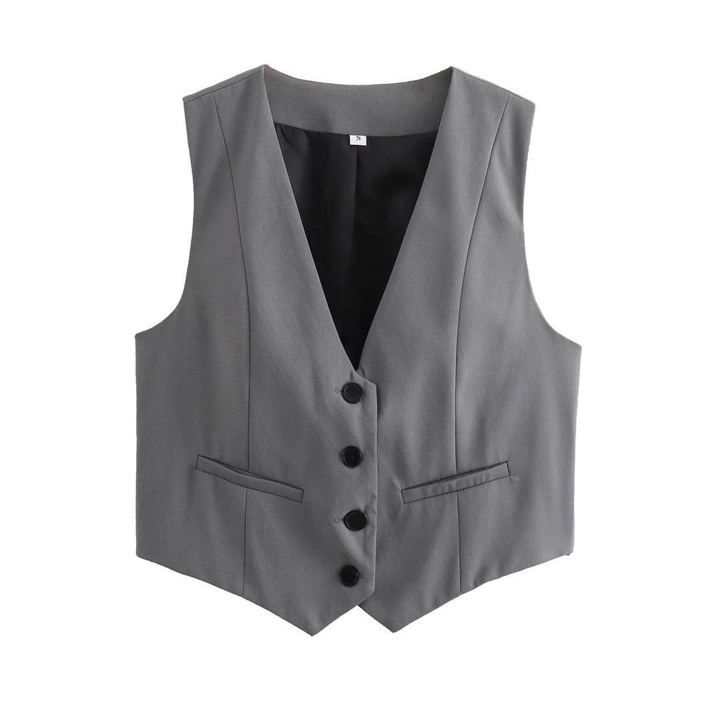 Y2K Versatile Summer Sleeveless Vest Women's Slim Fitting Vest Street Fashion