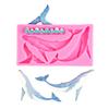 Whale  Waves Silicone Mold Fondant Cake Decorating Tools Candy Chocolate Gumpaste Mould Sugarcraft Kitchen Baking Tool