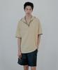 NUAKLE Line Pique Shirt_Yellow