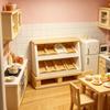 1 Stück Mini-Brotregal Schrankaufbewahrungsregal Modell 1:12 Puppenhaus Miniatur Vitrine Kuchenschrank Küchenmöbel Dekoration