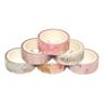 6 Rolls Gold Foil Washis Tape Artists Tape Decorative Tape Flowers Crafting Tape Hand Account Tape Craft Supplies