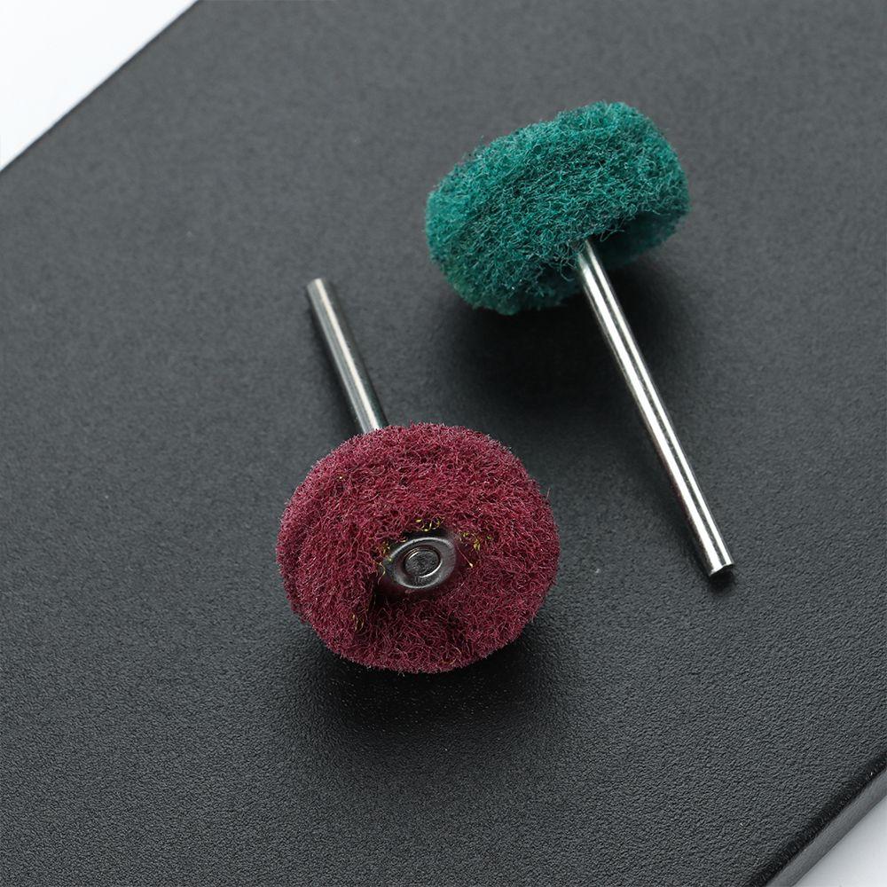 10pcs Mini Sanding Accessories Polishing Wheel Nylon Buffing with 3mm Shank Drill Abrasive Brush