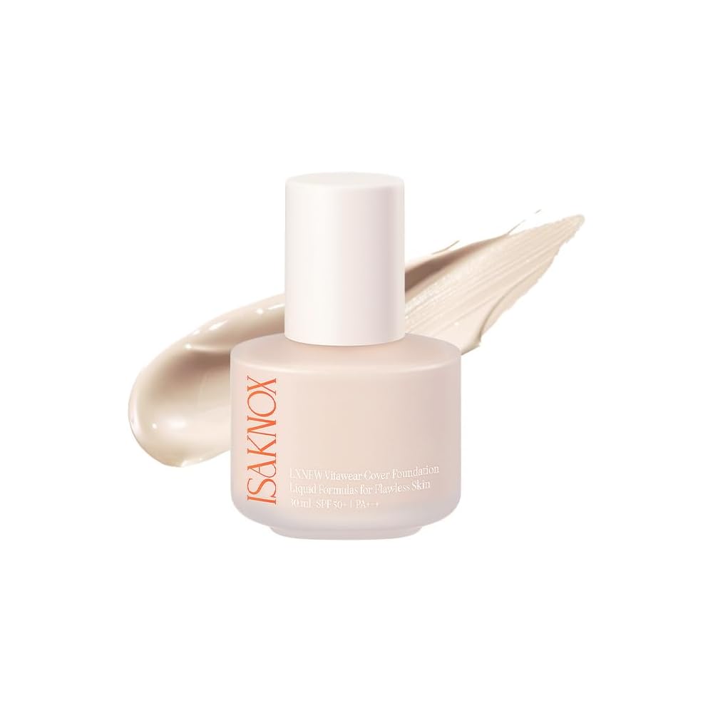 ISA KNOX LXNEW Vitawear Cover Foundation 30ml #21 Lightweight, Long-lasting, Natural Finish Makeup