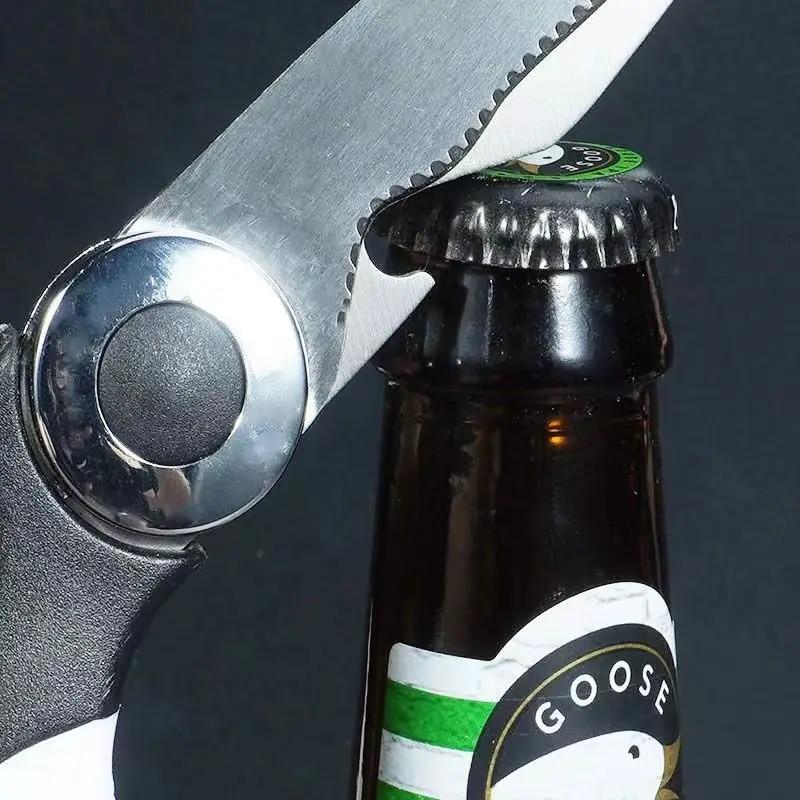 Multifunktionale Küchenschere für den Haushalt, zum Töten von Fisch, Schneiden von Gemüse, Braten von Broilern, Knochenschere aus Edelstahl