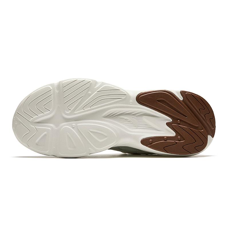 New Anta Anti Slip And Wear Resistant Breathable Low Top Casual Shoes Men's White Brown 912518808-2
