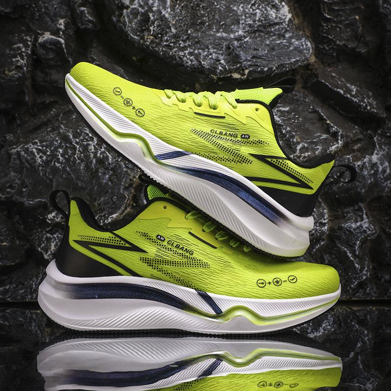 Carbon board running shoes racing marathon soft-soled running shoes men's summer fly-woven mesh breathable men's and women's couple sports shoes