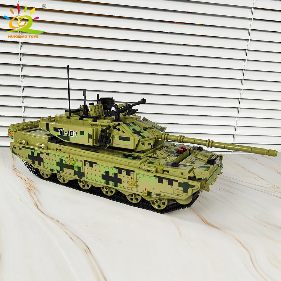 WW2 Military Tank Building Blocks Set for Children Army Weapon Car Truck Bricks Toy City Construction Bricks Kids Gift