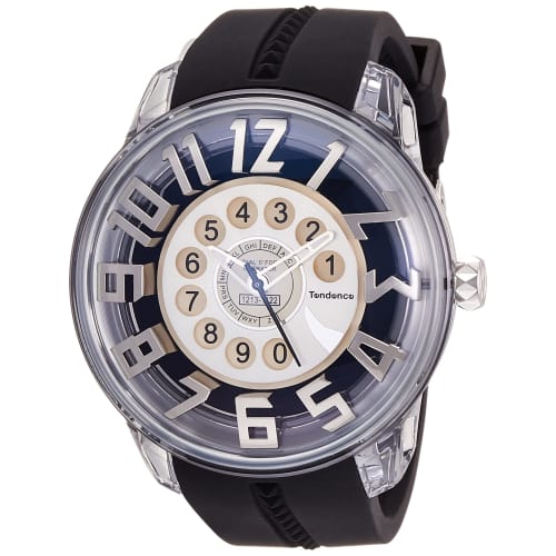 

Tendence King Dome 50mm Men s Watch, Black Dial, Polyamide Mineral Glass, Quartz Movement, TY023010