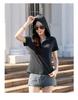 Women's Slim Fit Hooded Short Sleeve Zipper T-shirt - New Korean Style 2026, Solid Color Fashionable Top