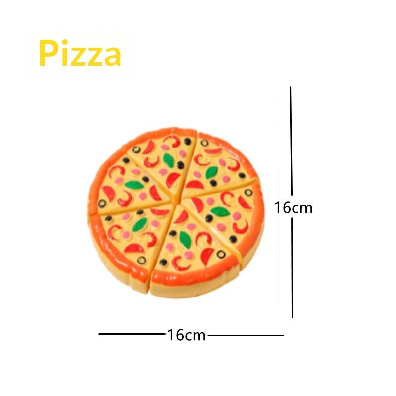 

Kids Pizza Cutting Toy Simulation Plastic Pizza Dinette Child Toy Kitchen Pretend Play Food Cooking Kitchen Toys
