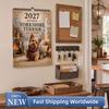 2027 Cow Calendar A4 Spiral Bound Monthly Planner US Holiday Farmhouse Decor
