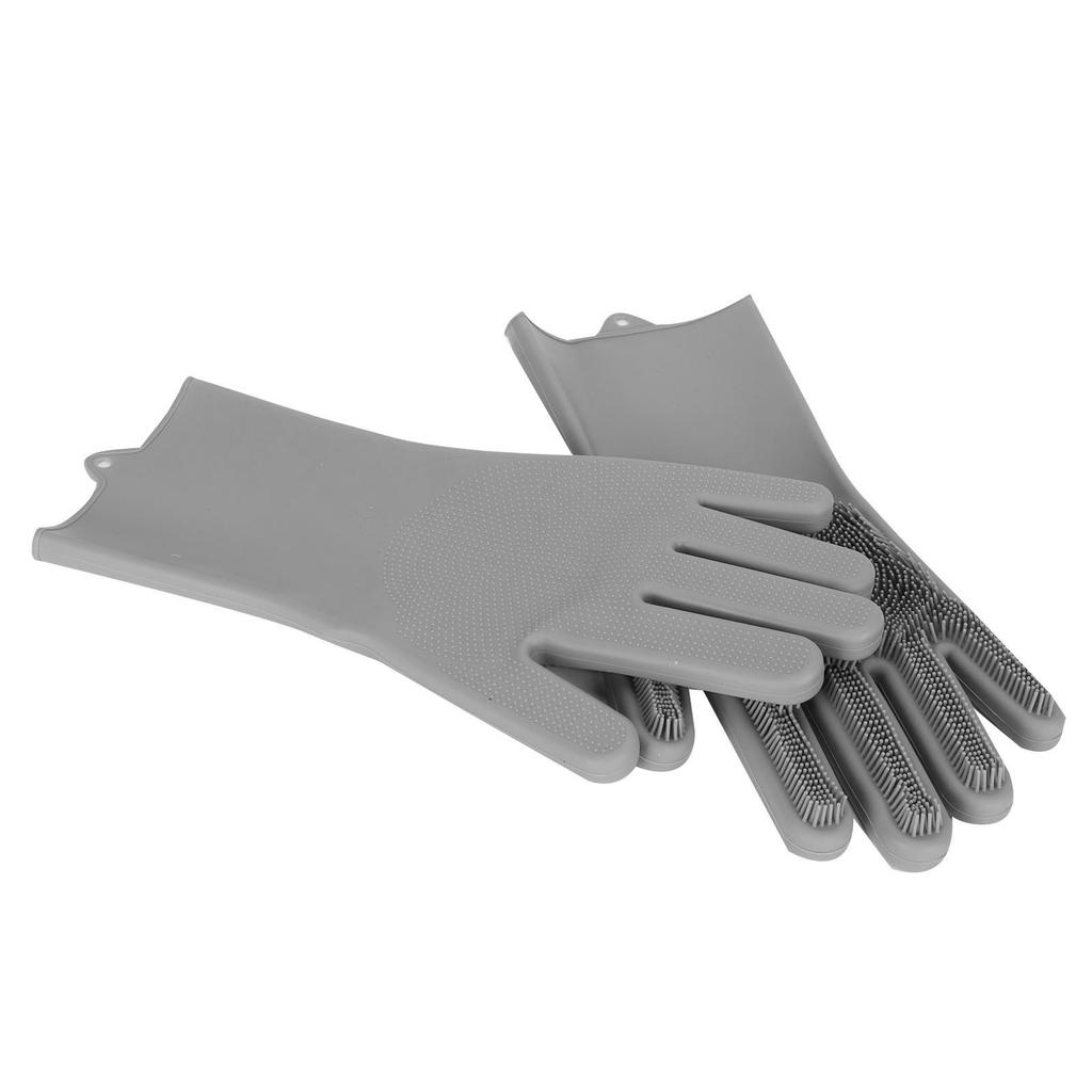 1 Paar Silikon-Spülhandschuhe Haushalt Küche Wasserdicht Ölfest Reinigungshandschuhe