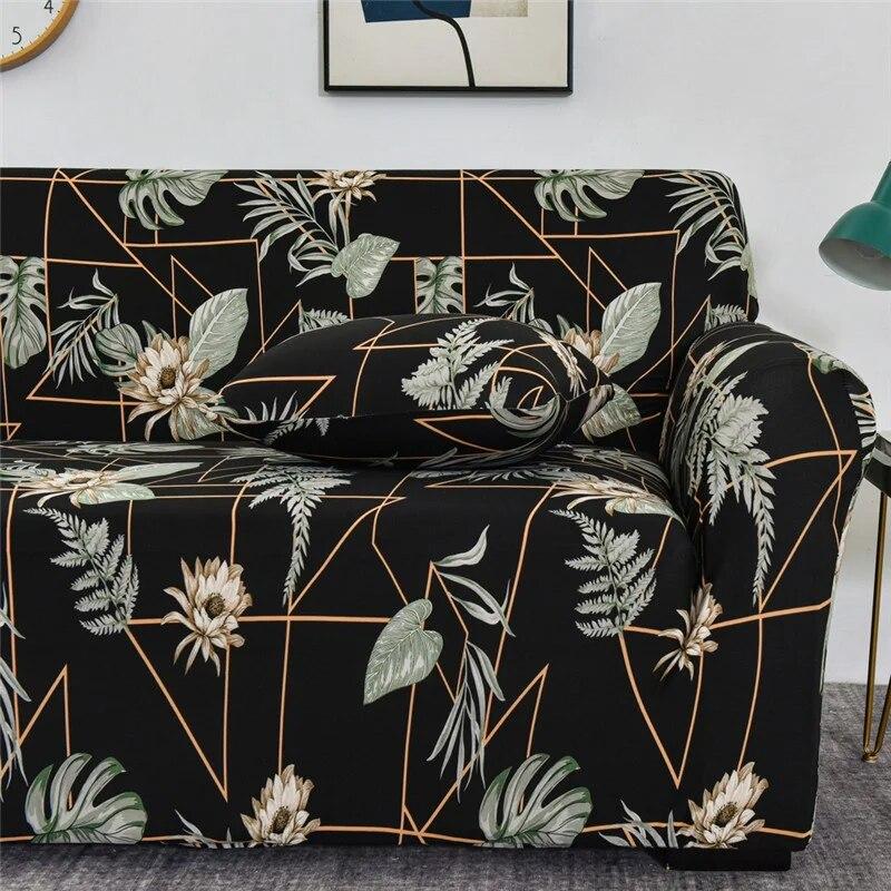Geometrischer elastischer Sofabezug für Wohnzimmer, Couchbezug, hochelastischer Sofabezug, Möbelschutz, alle Bezüge, Heimdekoration