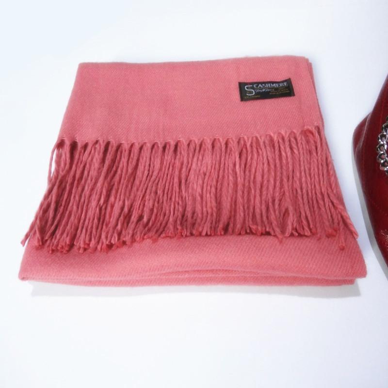 Wool Scarf for Women Autumn and Winter Warm Tassel Large Shawl Winter Scarf Solid Color Cashmere Scarf Imitation Cashmere Scarf