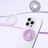 Magnetic Phone Ring Holder Silicone Phone Grip Stable Skin-friendly Selfie Ring Holder for Hands-Free Viewing