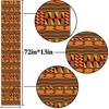 Nepnuser Kwanzaa n Kente Table Runner Juneteenth Decorations n Trible National Holiday Party Supply Home Kitchen Decor 72Inches Long