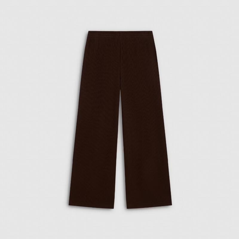 Gap Women's Fleece Embroidered Logo Wide-Leg Sweatpants